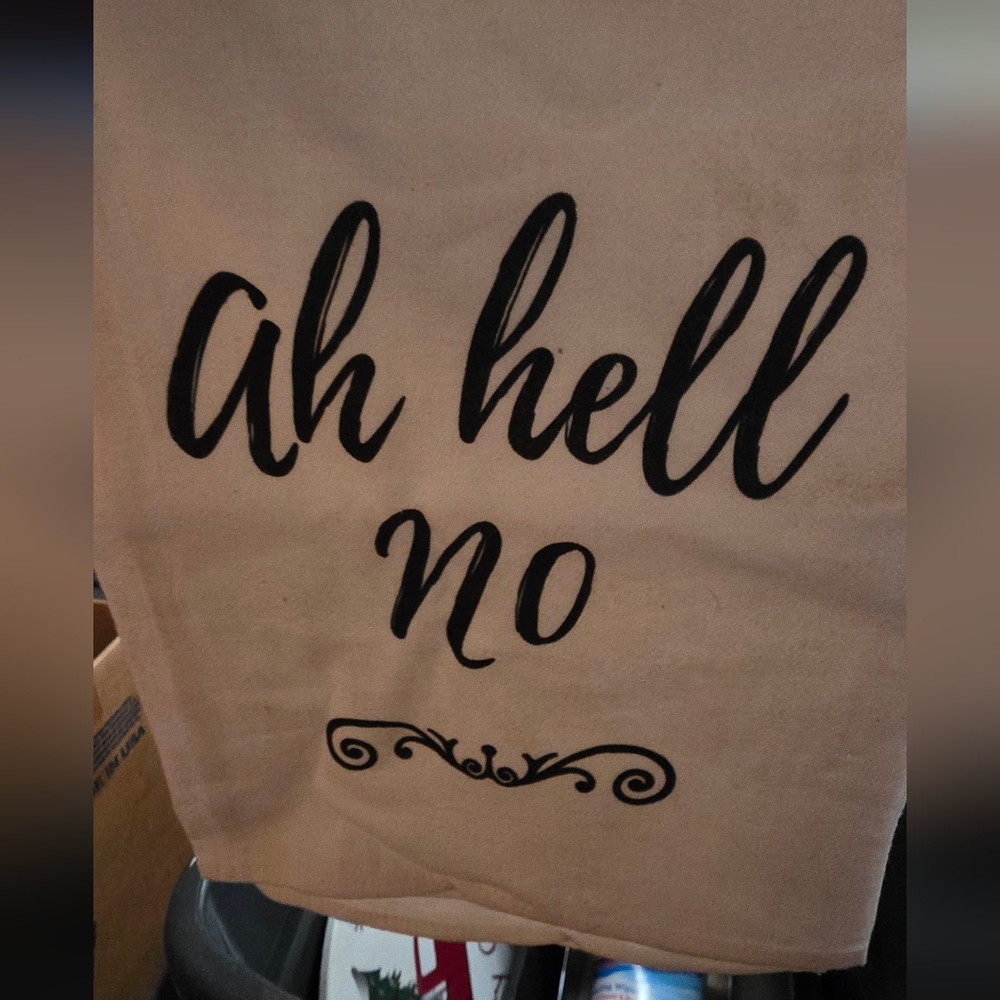 Hand Towel with Bold Text